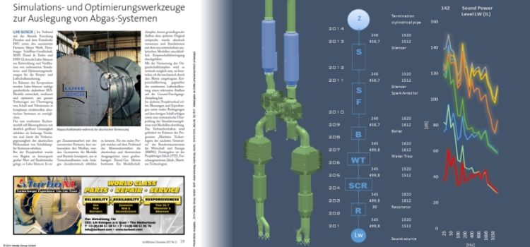 LUHE-SILENCER develops simulation and optimization tools for the design of exhaust gas systems on ships